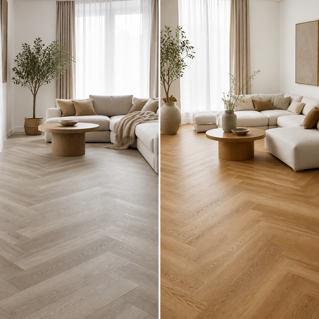 PVC Visgraat versus Houten Visgraat