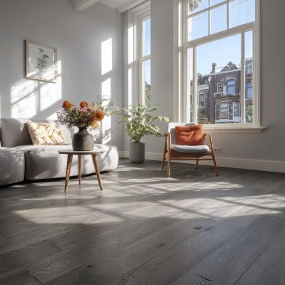 Eiken lamel | Geborsteld | 23,5 cm | Donker Grijs | [11]