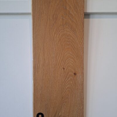 Eiken lamel | Uitvoering: Geborsteld rustiek ambiance | 14 mm. dik | 26 cm. Breed | Wit | Nr.3