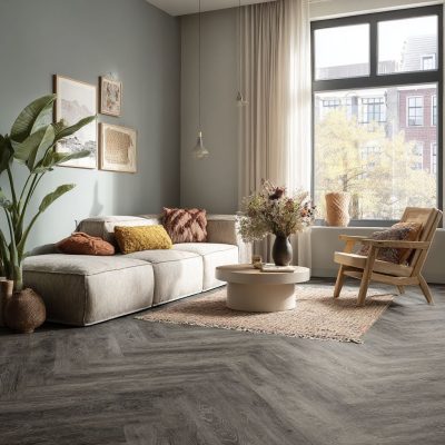PVC Visgraat Eiken Houtlook Rijn Lijm